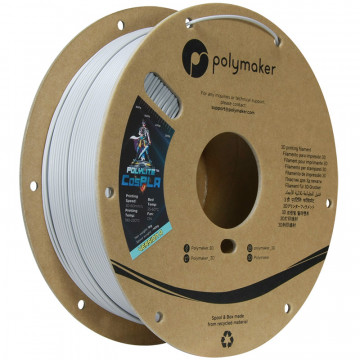 Vedere verticala rola de filament Polymaker PolyLite CosPLA versiunea A 1kg - Filamente3D.ro