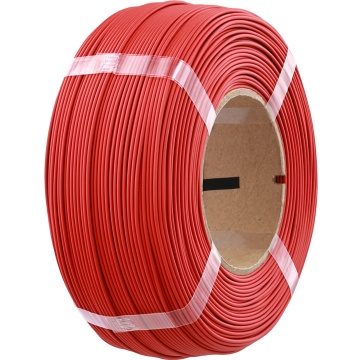Vedere laterala rezerva de filament 1.75 mm Polymaker Refill Panchroma PLA Matte Army Red 1kg - Filamente3D.ro