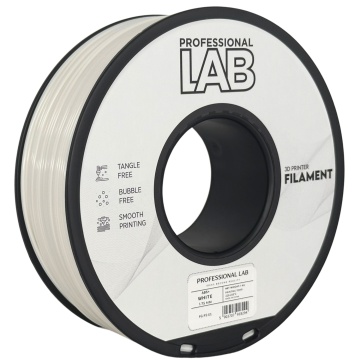 Rola de filament PLA Plus Alb de la Professional Lab - 1.75mm / 1kg - cu logo