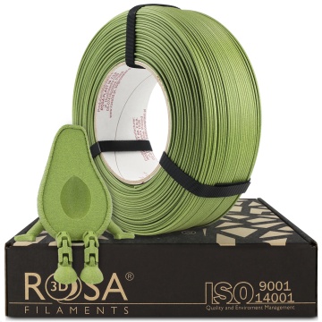 Filament 1.75 mm Rosa 3D ReFill PLA-CF Matt Avocado Guacamole (verde) 1kg