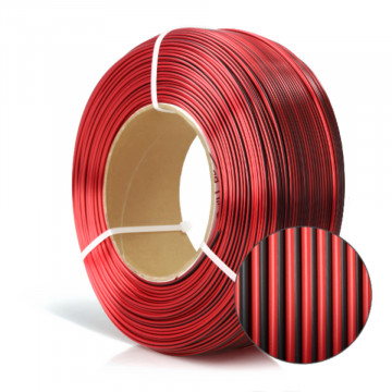 Rezerva de filament si macro rola de filament Rosa3D Refill PLA Magic Silk Mistic Red 1kg - Filamente3D.ro