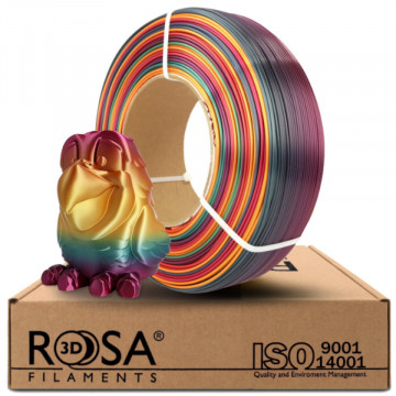 Filament 1.75 mm Rosa 3D ReFill PLA - Rainbow Silk Tropical 1kg