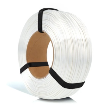 Rezerva de filament Rosa 3D ReFill PLA Silk White 1kg - Filamente3D.ro