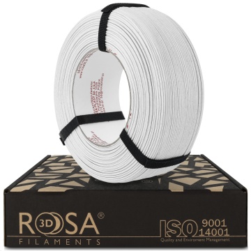 Filament 1.75 mm Rosa 3D ReFill PLA Speed Matt Marble Carrara (alb) 1kg