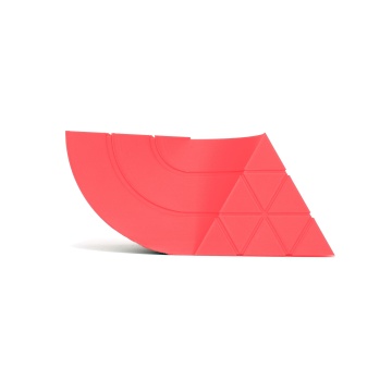 Mostra printata din filament 1.75 mm SmartFil PLA Neon Pink (roz neon) - 1kg - Filamente3D.ro