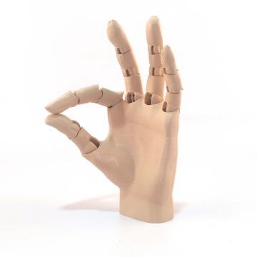 Mana printata din filament 1.75 mm SmartFil PLA Pale Skin (maro deschis) - 1kg - Filamente3D.ro