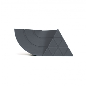 Mostra printata din filament 1.75 mm SmartFil PLA RECYCLED Dark Grey (gri) - RAL 7012 - 1kg - Filamente3D.ro