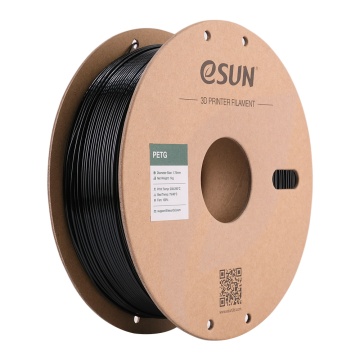 Filament 1.75mm eSUN PETG Solid Black (negru) 1kg