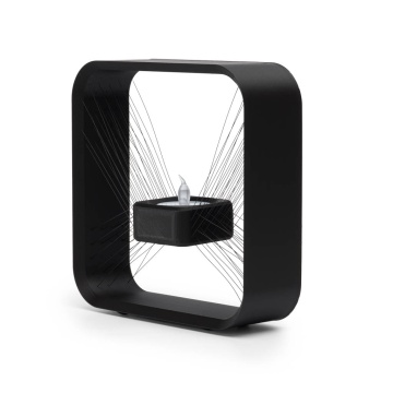 Suport de lumanare printat din filament Fiberlogy Matte PLA Black 850g - Filamente3D.ro