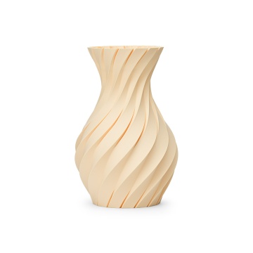 Vaza printata din filament Fiberlogy Matte PLA Pastel Yellow 850g - Filamente3D.ro
