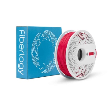 Ambalaj si rola de filament Fiberlogy Matte PLA Red 850g - Filamente3D.ro