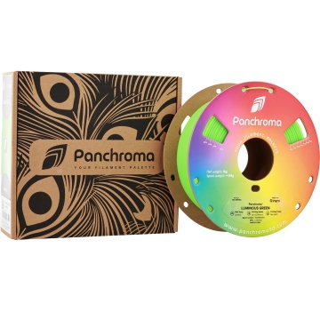 Rola filament 3D si ambalaj Panchroma Luminous Green – verde fosforescent, straluceste in intuneric - ideal pentru imprimare precisa - Filamente3D.ro