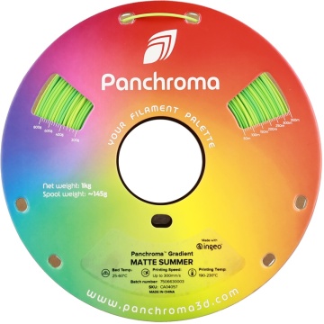 Rola frontal din filament Polymaker Panchroma PLA Gradient Matte Summer 1kg - Filamente3D.ro