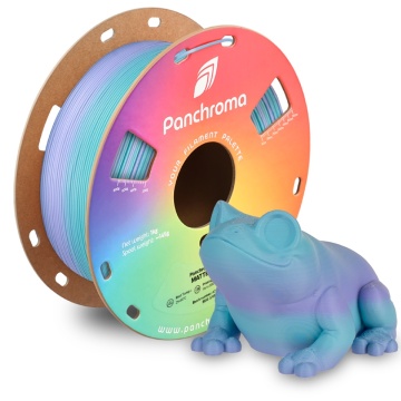 Broscuta printata 3D si rola filament Polymaker Panchroma PLA Gradient Matte Winter 1kg - Filamente3D.ro