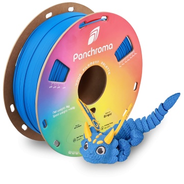 Dinozaur printat 3D din filament Polymaker Panchroma Satin Blue 1kg si rola - Filamente3D.ro
