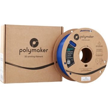 Ambalaj cutie si rola de filament 1.75 mm Polymaker PETG Blue 1kg - Filamente3D.ro