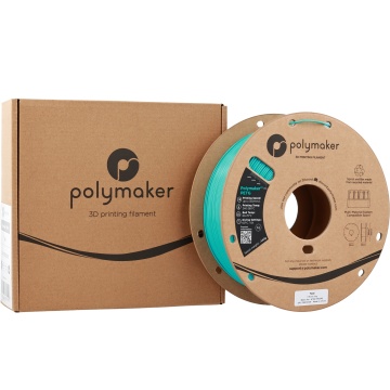 Ambalaj cutie si rola de filament 1.75 mm Polymaker PETG Teal 1kg - Filamente3D.ro