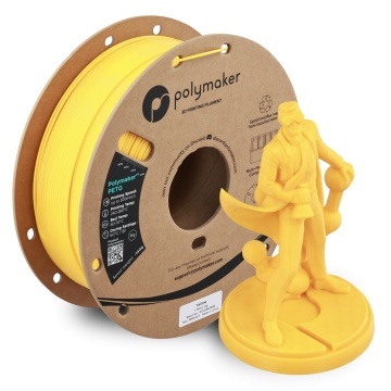 Rola si statueta Polyman printata din filament 1.75 mm Polymaker PETG Yellow 1kg - Filamente3D.ro