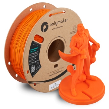 Rola si statueta printata din filament 1.75mm Polymaker PLA Pro - High Speed Tough PLA Orange (portocaliu) 1kg