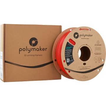 Cutie si rola de filament 1.75mm Polymaker PLA Pro - High Speed Tough PLA Red (rosu) 1kg