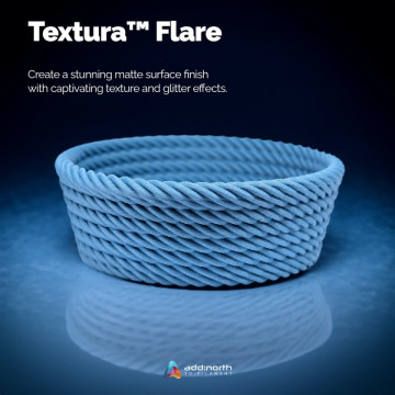 Vas printat 3D din filament add north Textura Flare Twilight Blue 750g - Filamente3D.ro