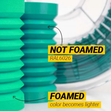 Printuri din filament ColorFabb Varioshore TPU Green 700g - Filamente3D.ro