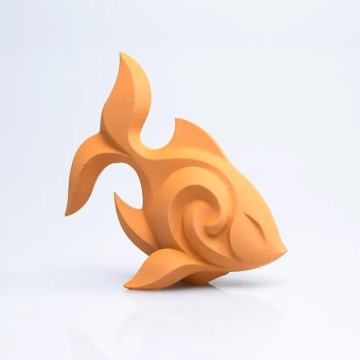 Peste printat din filament ColorFabb Vibers PLA Pastel Orange 750g - Filamente3D.ro