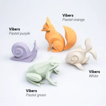 Animale printate din filament ColorFabb Vibers PLA White 750g si din alte culori Vibers - Filamente3D.ro