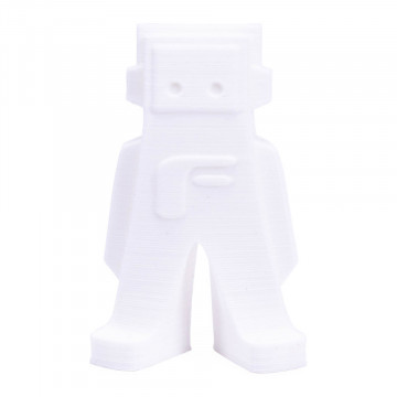 Robotel Fil printat 3D din filament FormFutura Premium PLA - Frosty White (alb) 1kg - Filamente3D.ro