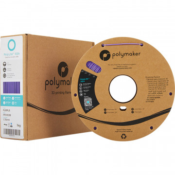 Rola si ambalaj filament Polymaker PolyLite ASA Purple 1kg - Filamente3D.ro