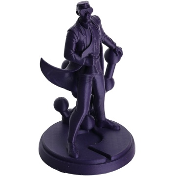 Omul de stiinta Polymaker printat in filamentul Panchroma Matte PLA Army Purple - Filamente3D.ro