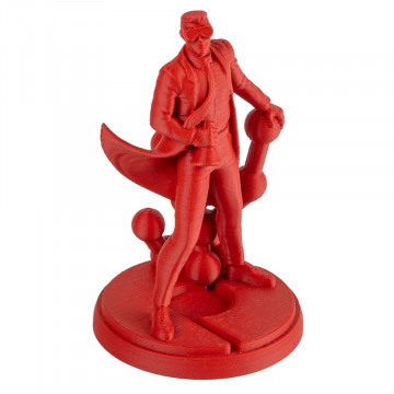 Omul de stiinta Polymaker printat in filamentul Panchroma Matte PLA Army Red - Filamente3D.ro