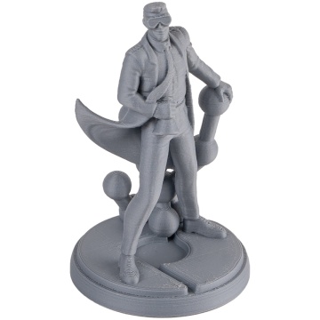 Statueta Polyman printata 3D din filament Polymaker Panchroma PLA Matte Fossil Grey (gri)1kg - Filamente3D.ro