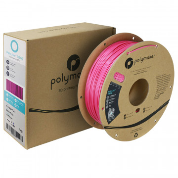 Rola si ambalaj filament Polymaker PolyLite PETG Magenta 1kg - Filamente3D.ro