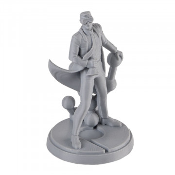 Statueta Polyman printata din filament Polymaker PolyMax PC Grey 750g - Filamente3D.ro