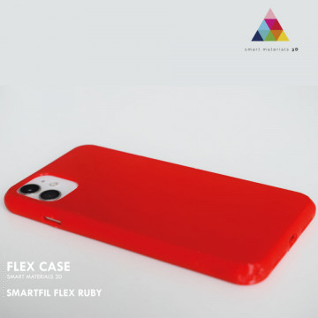 Husa telefon printata 3D din filament SmartFil Flex - TPU 93A - Ruby (rosu) 750g - Filamente3D.ro