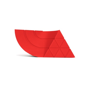 Mostra printata 3D din filament SmartFil Flex - TPU 93A - Ruby (rosu) 750g - Filamente3D.ro
