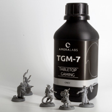 Sticla de rasina si alte miniaturi printate din rasina AmeraLabs TGM-7 Grey - Filamente3D.ro