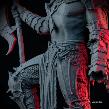 Detaliu miniatura printata din rasina Elegoo Standard 8K Space Grey - Filamente3D.ro