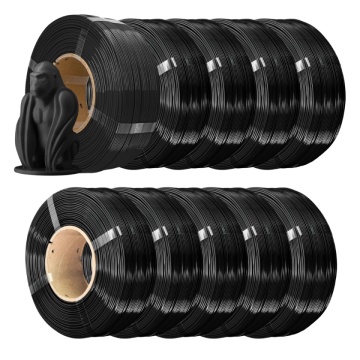 10 x Filament 1.75mm AzureFilm ReFill PETG Hyper Speed Black 1kg