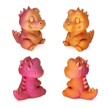 Statuete printate din filament AzureFilm PLA Silk Tri Color Sunset Blaze 1kg - Filamente3D.ro