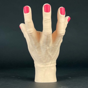 Detaliu mana printata din filament AzureFilm PLA Skin Latte 1kg - Filamente3D.ro