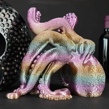 Caracatita printata din filament AzureFilm PLA Silk Rainbow Tropicana 1kg - Filamente3D.ro