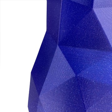 Detaliu vaza printata din filament Fiberlogy Easy PLA Midnight Sky 850g - Filamente3D.ro
