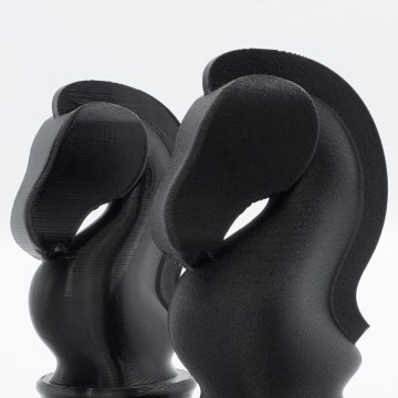 Piese de sah - cai printati din filament Fiberlogy Matte PET-G Black 850g - Filamente3D.ro
