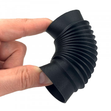 Racord flexibil printat din filament Fiberlogy MattFlex 40D Black 850g - Filamente3D.ro