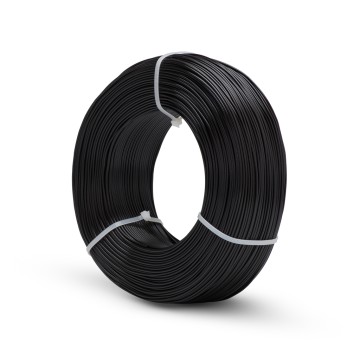 Vedere laterala rezerva de filament Fiberlogy Refill Easy PLA Black 850g - Filamente3D.ro