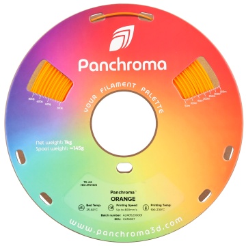 Vedere frontala rola de filament 1.75 mm Polymaker Panchroma CoPE Orange 1kg - Filamente3D.ro
