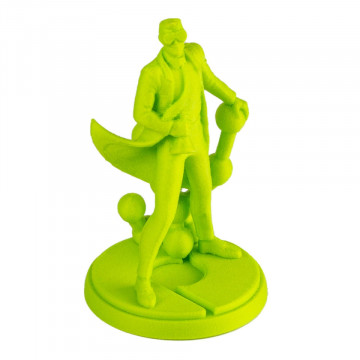 Statueta Polyman printata din filament Polymaker PolyLite LW-PLA Bright Green 800g - Filamente3D.ro