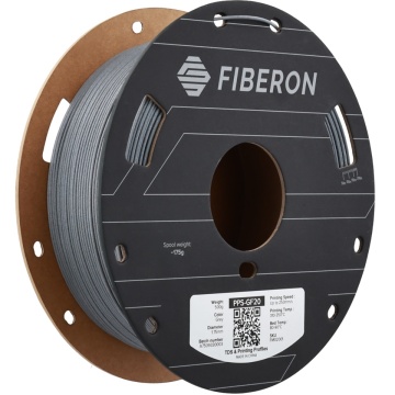 Rola amplasata vertical filament Polymaker Fiberon PPS-GF20 Grey - Filamente3D.ro